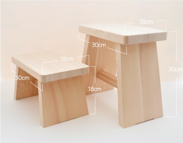 Hinoki Stool & Stand - hinoki LAB